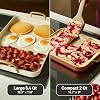 Our Place Essentials 4-Piece Griddle Pan Set | Nonstick Griddle Standard & Mini with Reusable Silicone Oven Mats | Thermakind™ PFAS-Free Nonstick, Oven Safe, Stovetop to Oven Versatility | Blue Salt #5