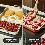 Our Place Essentials Griddle Pan Set, 4-Piece Nonstick Ceramic Cookware - Image 6