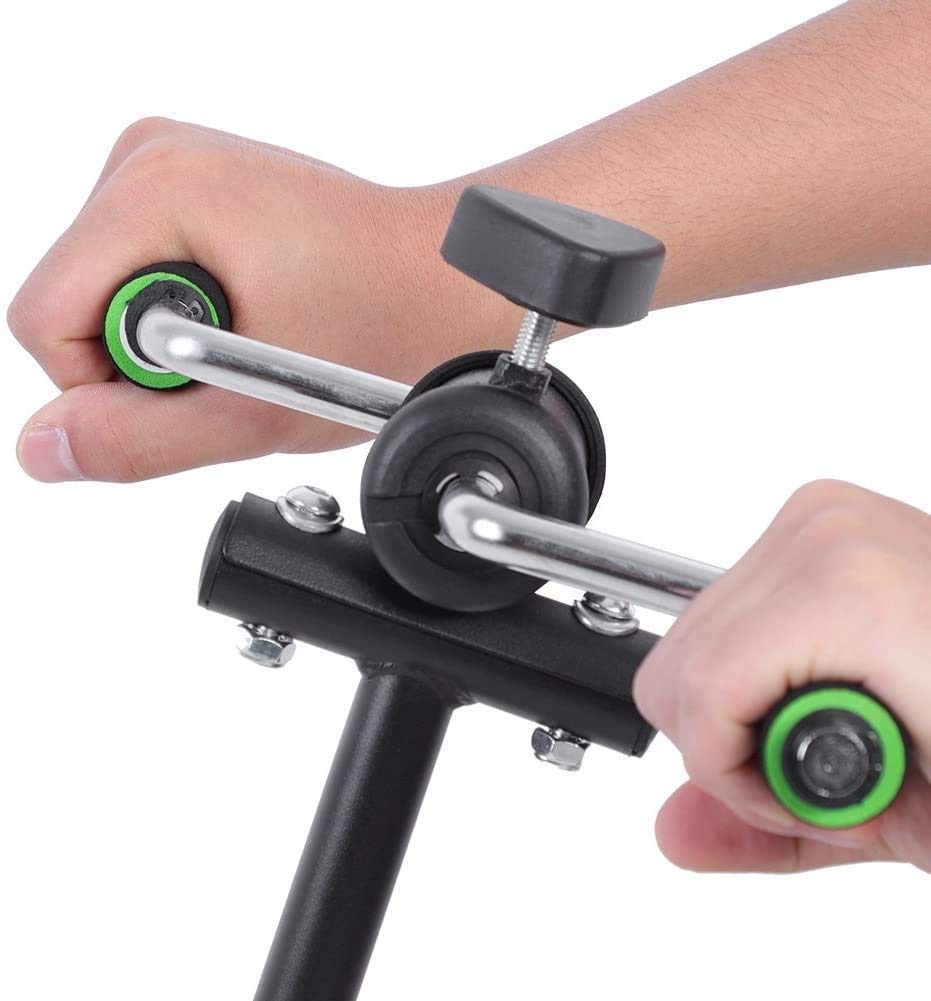 Bicicleta estática compacta, Brazos y piernas, Ajuste Ajustable, ejercitador Ambulante Sentado para Personas Mayores, Equipo de rehabilitación de Accidentes cerebrovasculares de Bicicleta