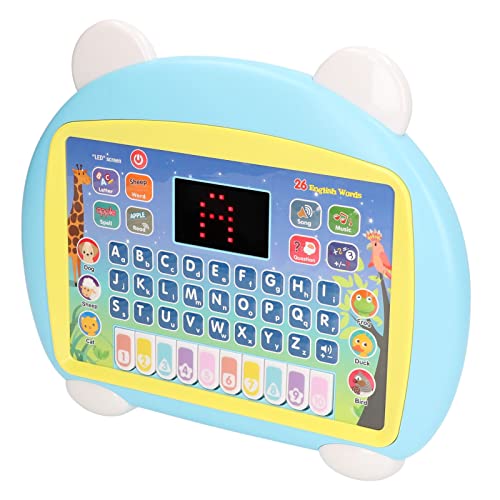 SALALIS Pad d'apprentissage pour Enfants, orthographe de Mots LED pour Tablette pour Enfants pour l'apprentissage précoce(Bleu Clair)