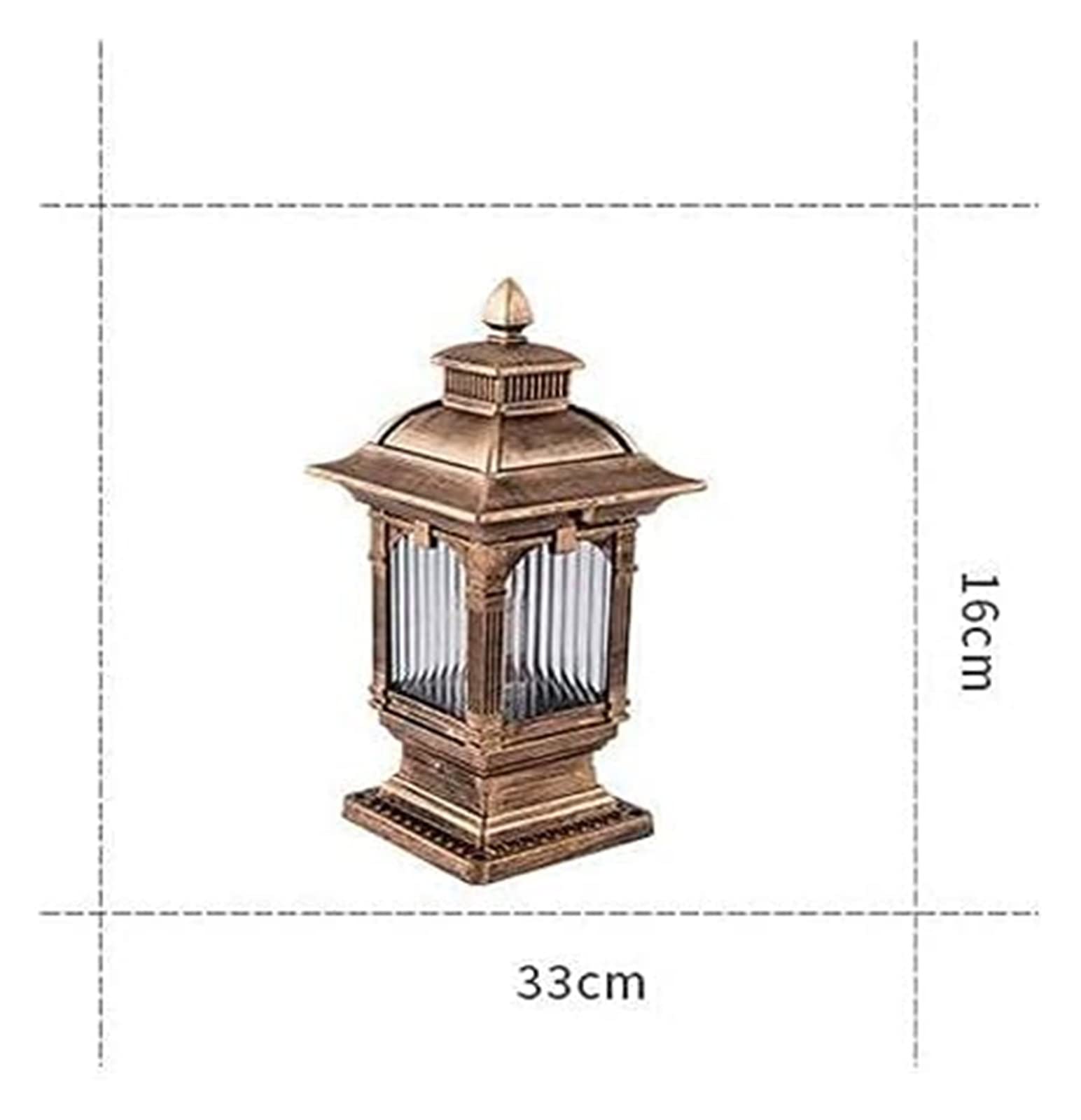 Lampione da cortile Luci da palo per esterni Luci da palo impermeabili Lampada a colonna stigma a risparmio energetico a LED Lampada da palo da giardino Impermeabile e antiruggine Recinzione stradale