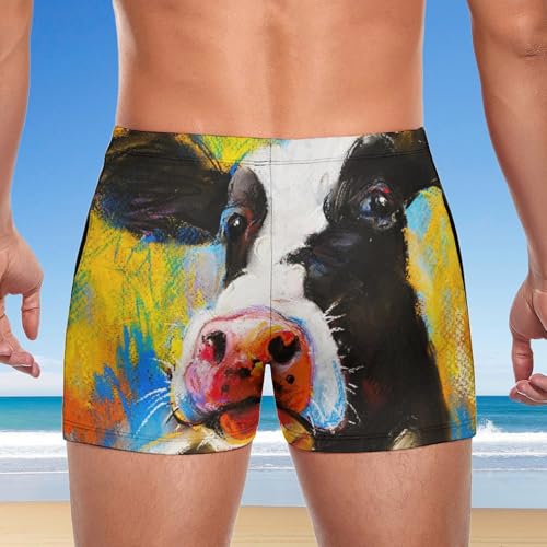 Boxer de bain vache homme résistant au chlore et confortable - 3