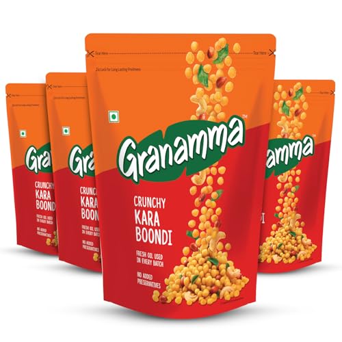 See full amazon price history chart for Granamma Crunchy Kara Boondi| Pack of 4, 500g| Traditional South Indian Snacks| Ready-To-Eat Snack| Fresh Oil Used in every Batch| No Added Preservative (125g x 4) Granamma Crunchy Kara Boondi| Pack of 4, 500g| Traditional South Indian Snacks| Ready-To-Eat Snack| Fresh Oil Used in every Batch| No Added Preservative (125g x 4) (B0CR18WLX6) Amazon Price History, Amazon Price Tracker