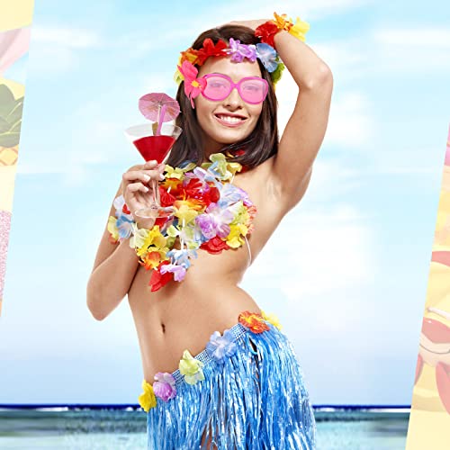 12 Pairs Luau Party Sunglasses Funny Summer Sunglass Hawaiian Sunglasses Tropical Beach Party Favors Photo Booth Props2