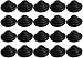 Produktbild Rillendurchmesser schwarze Turmform Gummi Kabeldurchführungen Dichtungsschutz Ring Heimverbesserung 20 Stück (25 mm)