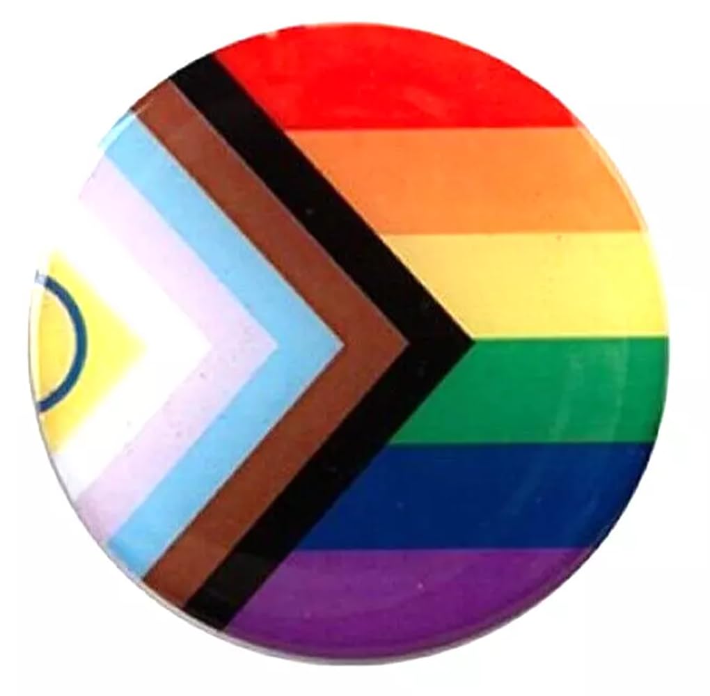Pms International Pride Flag Fridge Magnet Round Rainbow Gay Lesbian Lgbtq+ March Love Festival Party