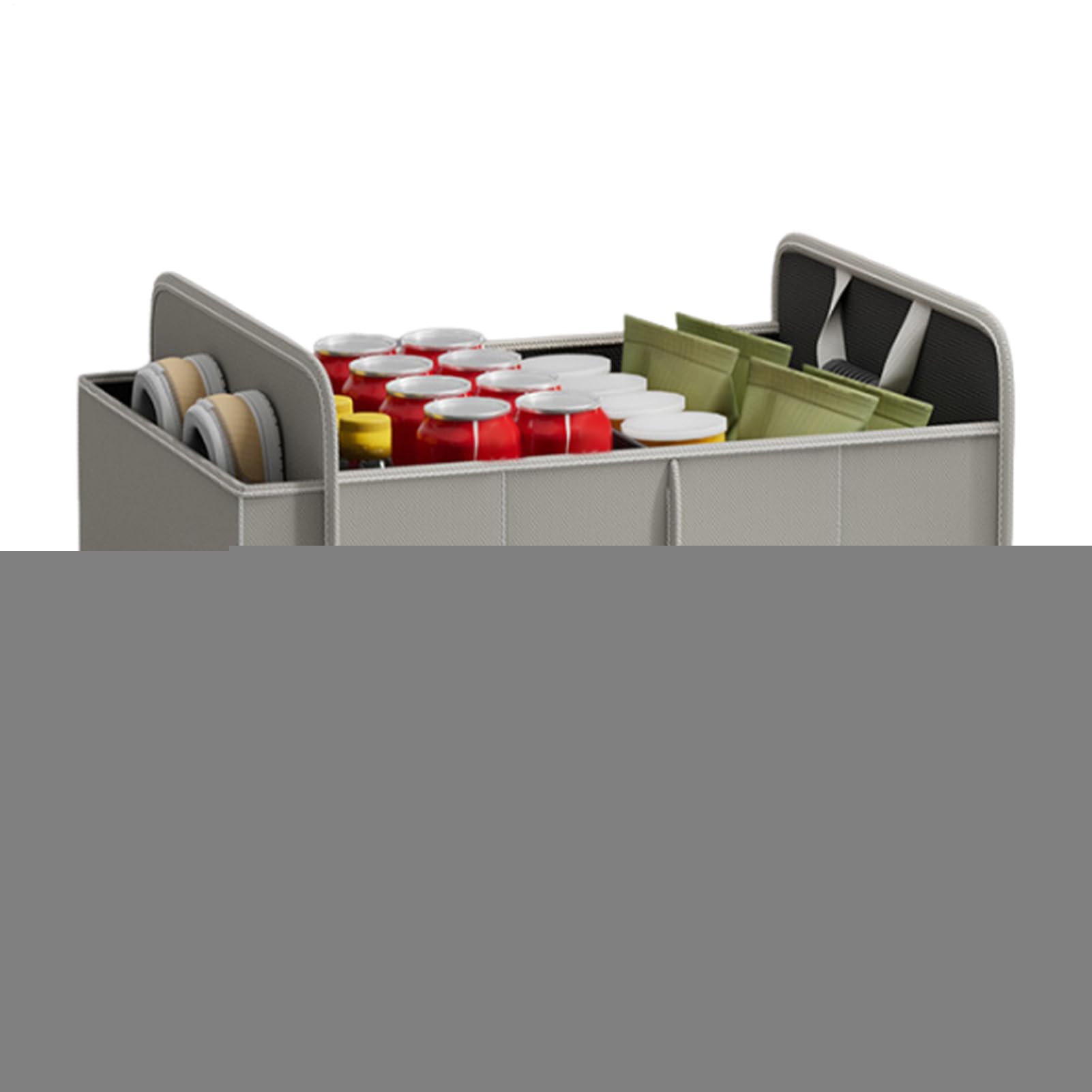 Generico Organizador plegable para maletero de coche, organizador de | maletero de coche, resistente bolsa de almacenamiento con asa, de almacenamiento de tela Oxford