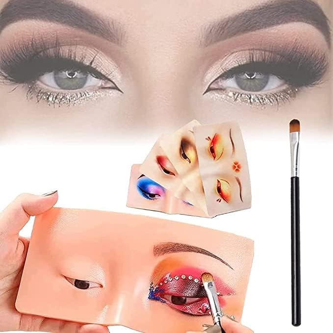 ELITEWAVE_COSMETIC Makeup Practice Face Board, Silicone Makeup Face - Practice Skin Board,for Makeup PEye Makeup Practice for Beginner Makeup Artist The Perfect Makeup (SKIN, 1 - Pcs) - Image 5 thumbnail
