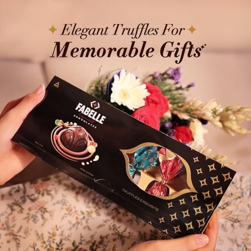 Image of Fabelle Assorted Truffles, Handcrafted Chocolate Truffles Inspired By Classic Desserts, Assorted Luxury Chocolates Gift Pack - 6 Pcs,71 Gram