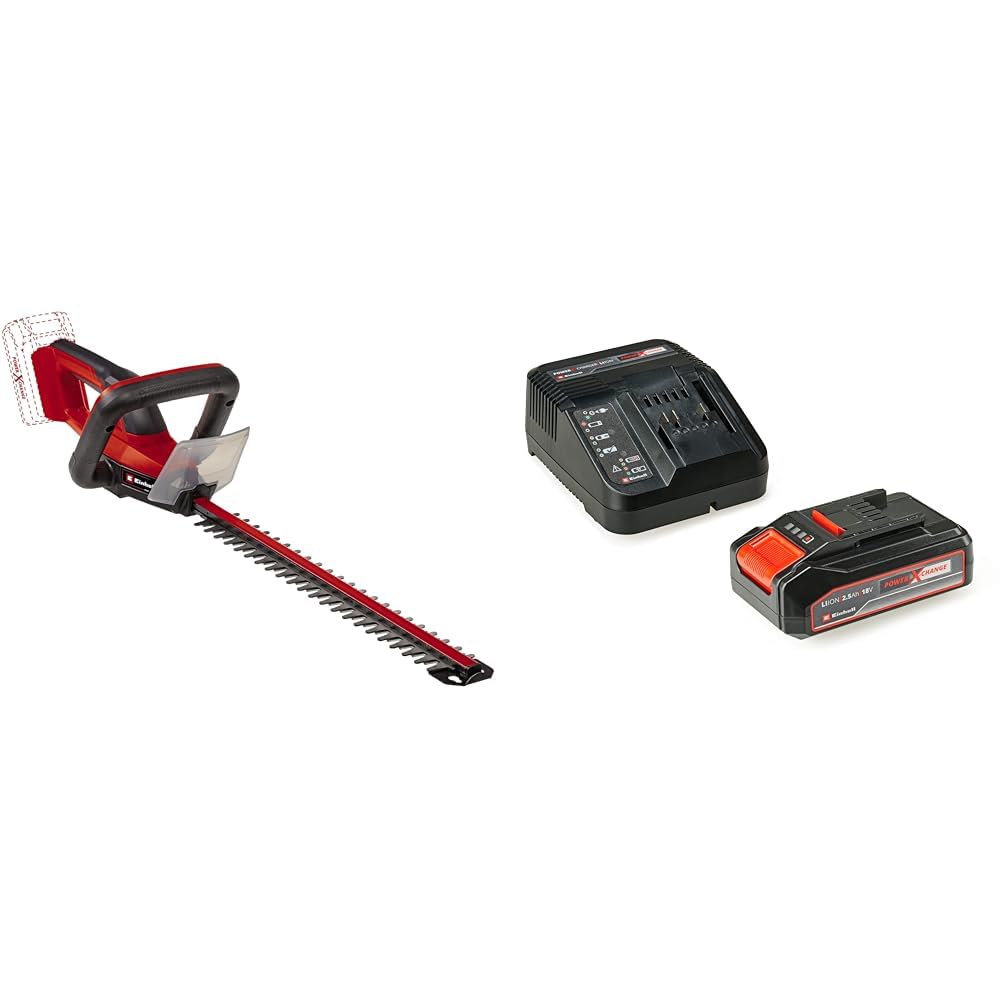 Einhell GC-CH 18/40 Li Solo, Akülü Çit Budama ve Einhell 18V 2,5 Ah PXC Starter Kit (Başlangıç Seti)