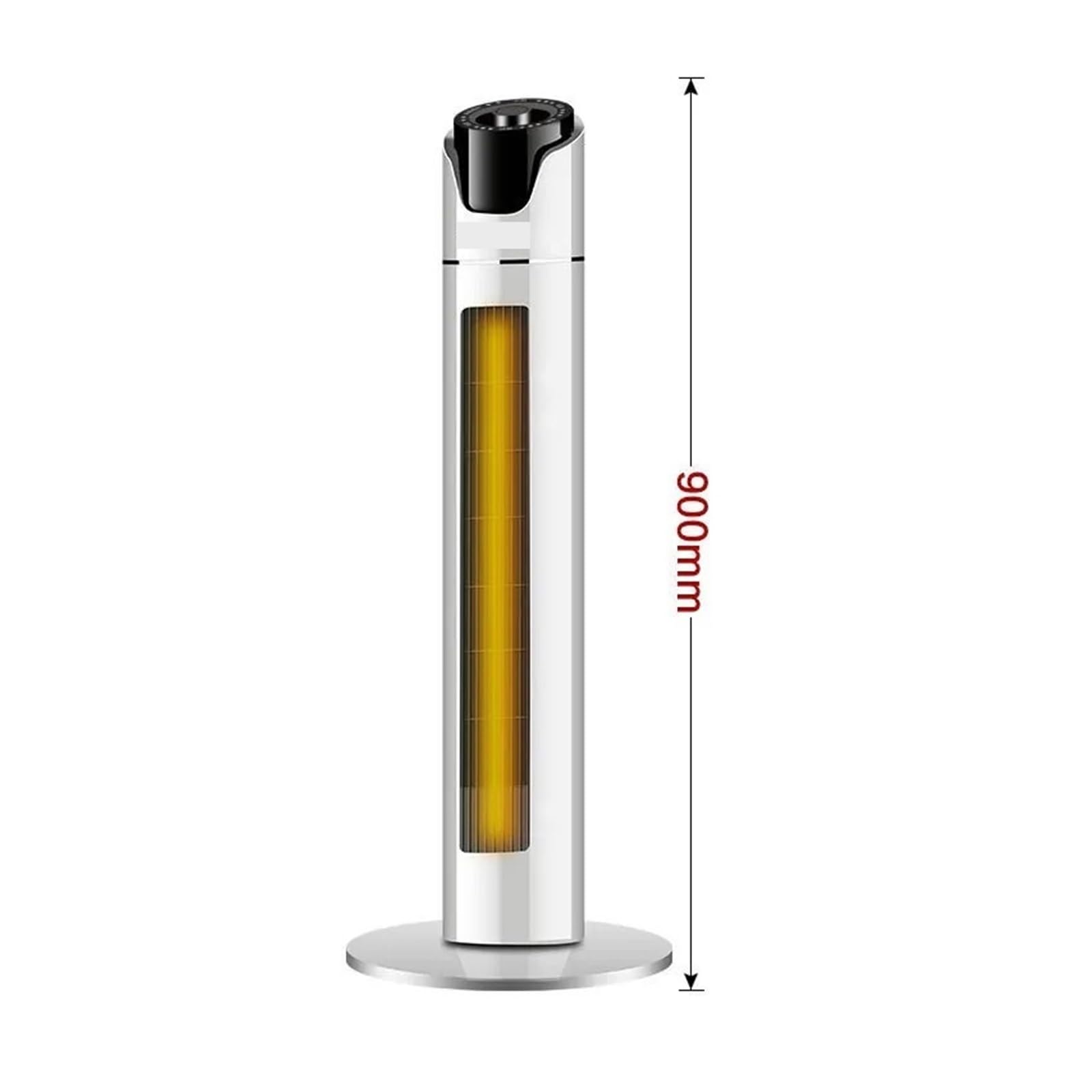 Wieża Grzejnik 3 Biegi Termowentylator PTC Do Oglądania Filmów W Domu Kąpiel Dla Dzieci 6m Pilot VerticalHeater Szybkie Ogrzewanie(White Mechanical)