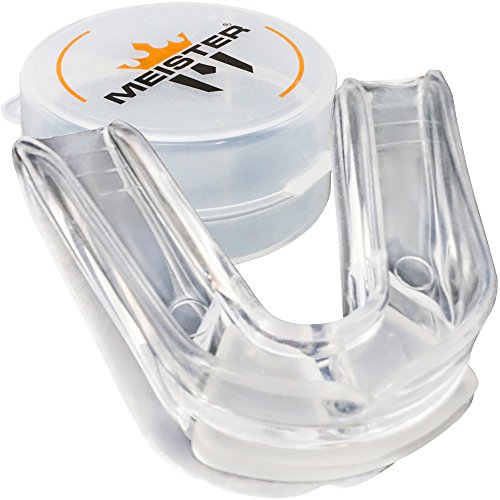 Meister Protector bucal Doble moldeable con Funda para MMA - Transparente