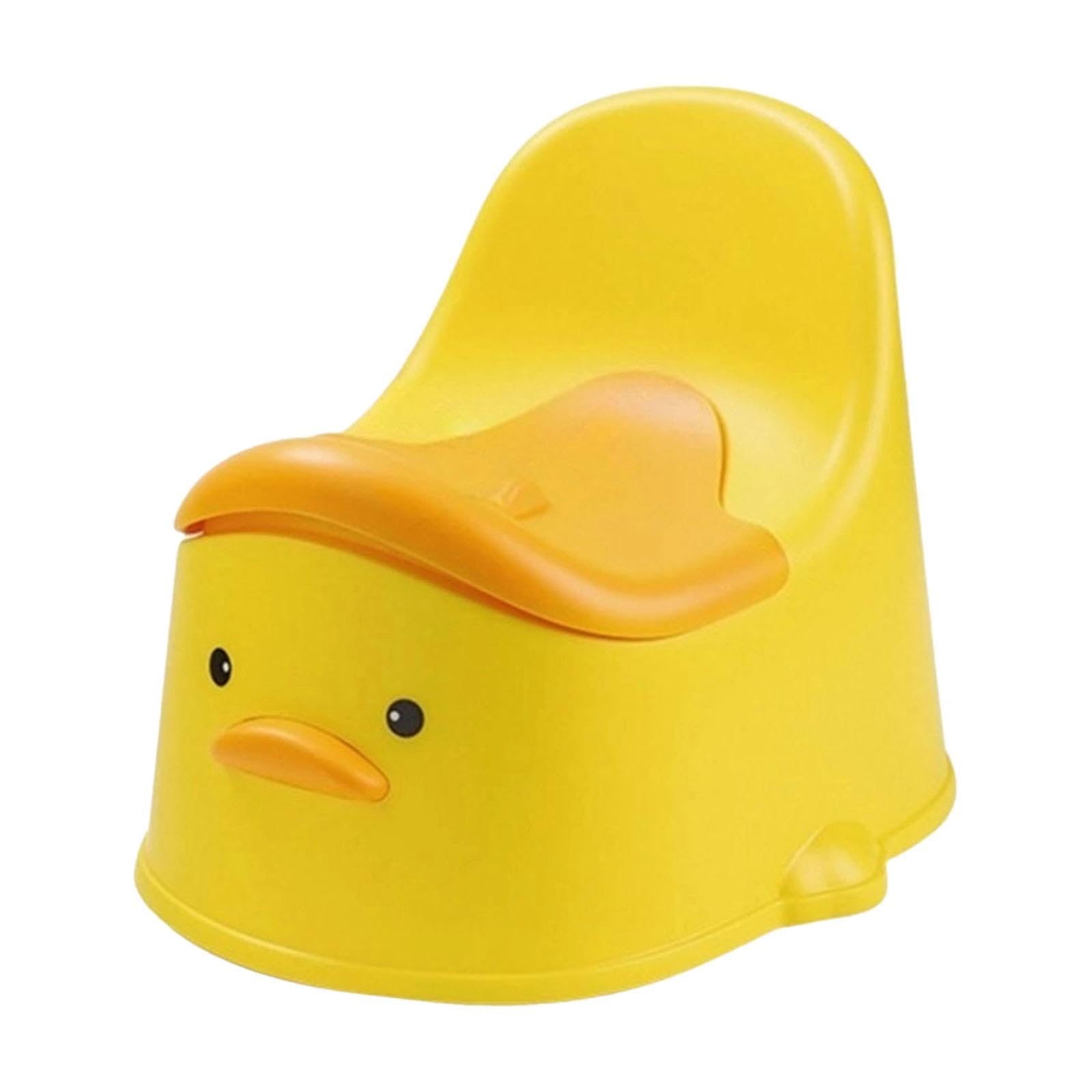 Chaise de pot pour enfants stable avec fond antidérapant jaune