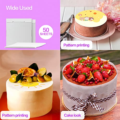 2Packs Edible Paper Frosting Sheets: 50Pcs Edible Paper For Cakes Printable (Icing Sheets) 11.7" X 8.3"A4 Size, Sugar Paper For Cake Toppers, Cookies & Decor, Edible Sheets For Printers From Youtook #TOP6