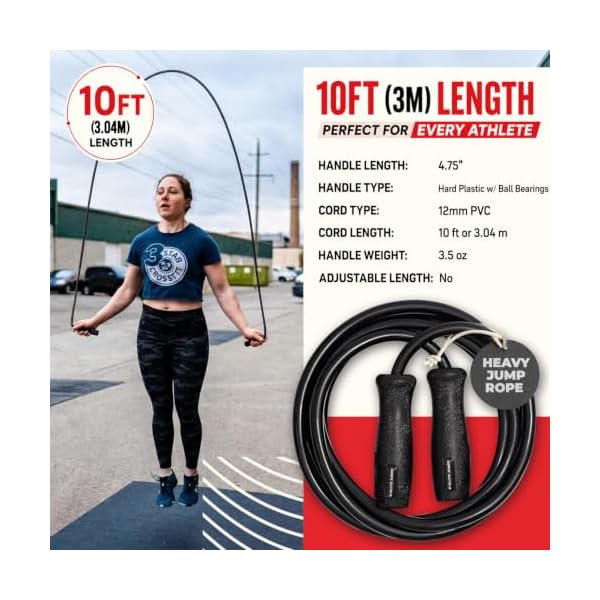 Elite Jumps Muay Thai 2.0 Weighted Jump Rope for MMA, 1.1 lbs, 8 ft - Image 4