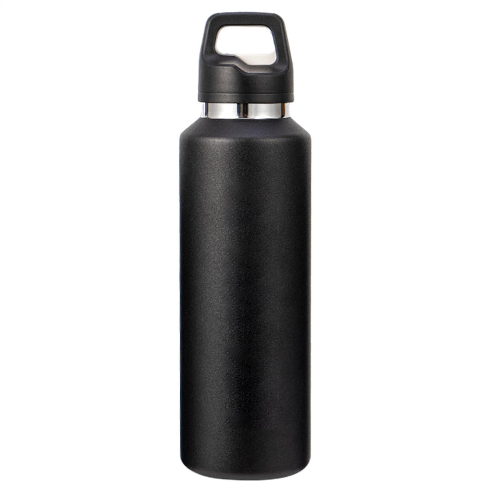 Borraccia in Metallo 600ml Acciaio Inossidabile con Apertura Facile | Borraccia Termica Isolata per Bevande per Sport Viaggio Ciclismo Escursionismo Ufficio Casa Palestra Tè Caffè Latte