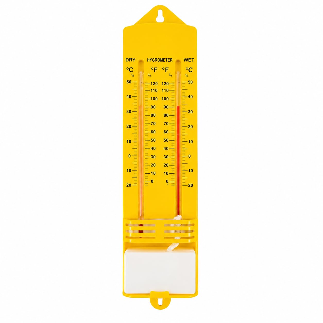 Wet & Dry Bulb Hygrometer Psychrometer | Mechanical Toluene-Filled Humidity Meter | Laboratory & Industrial Temperature Tester | Wall-Mount Thermometer for Accurate Humidity Measurement-picture-25