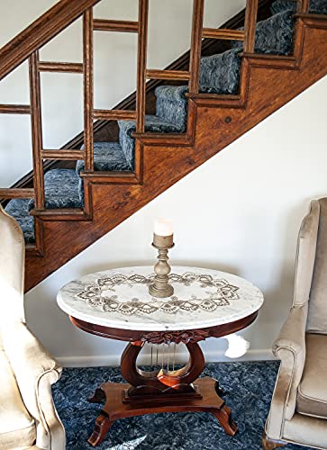 Linens, Art And Things White Cocoa Earth Tones Jacquard Peacock Tail Lace Table Runner thumb #3