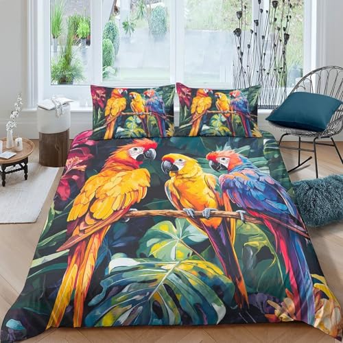 Housse de couette perroquet 3D imprimée de qualité supérieure - 2