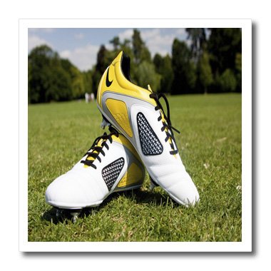 6x6 Iron on Heat Transfer for White Material - Football Boots Sports
