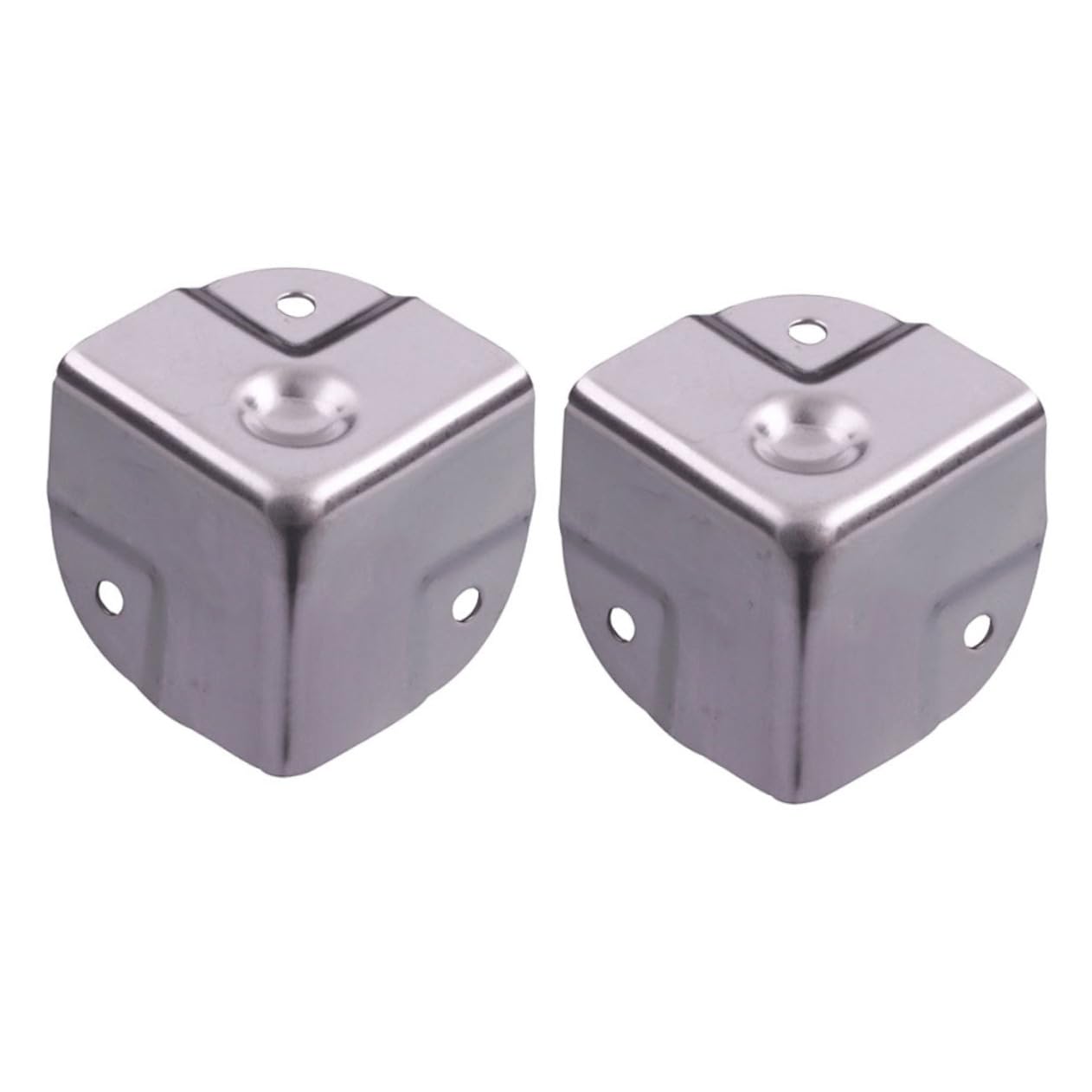 Housoutil 4Pcs Stainless Steel Corner Protector for Desk and Aluminum Box Elegant Angel Shape Design Durable Edge Safety Guard for Furniture Decoration