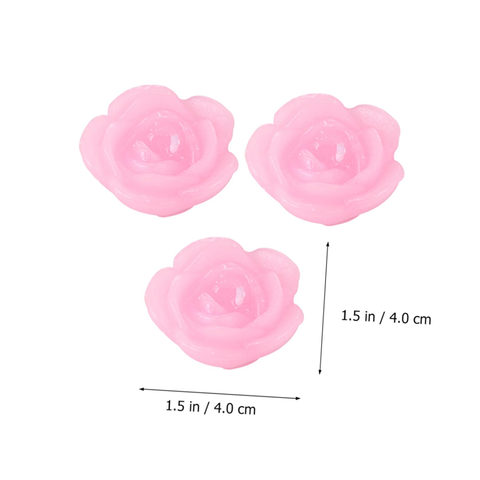 15piezas Velas Flotantes De Rosa Decorativas Para Bodas y Festividades Crea Un Romántico Agua Aromáticas y Coloridas
