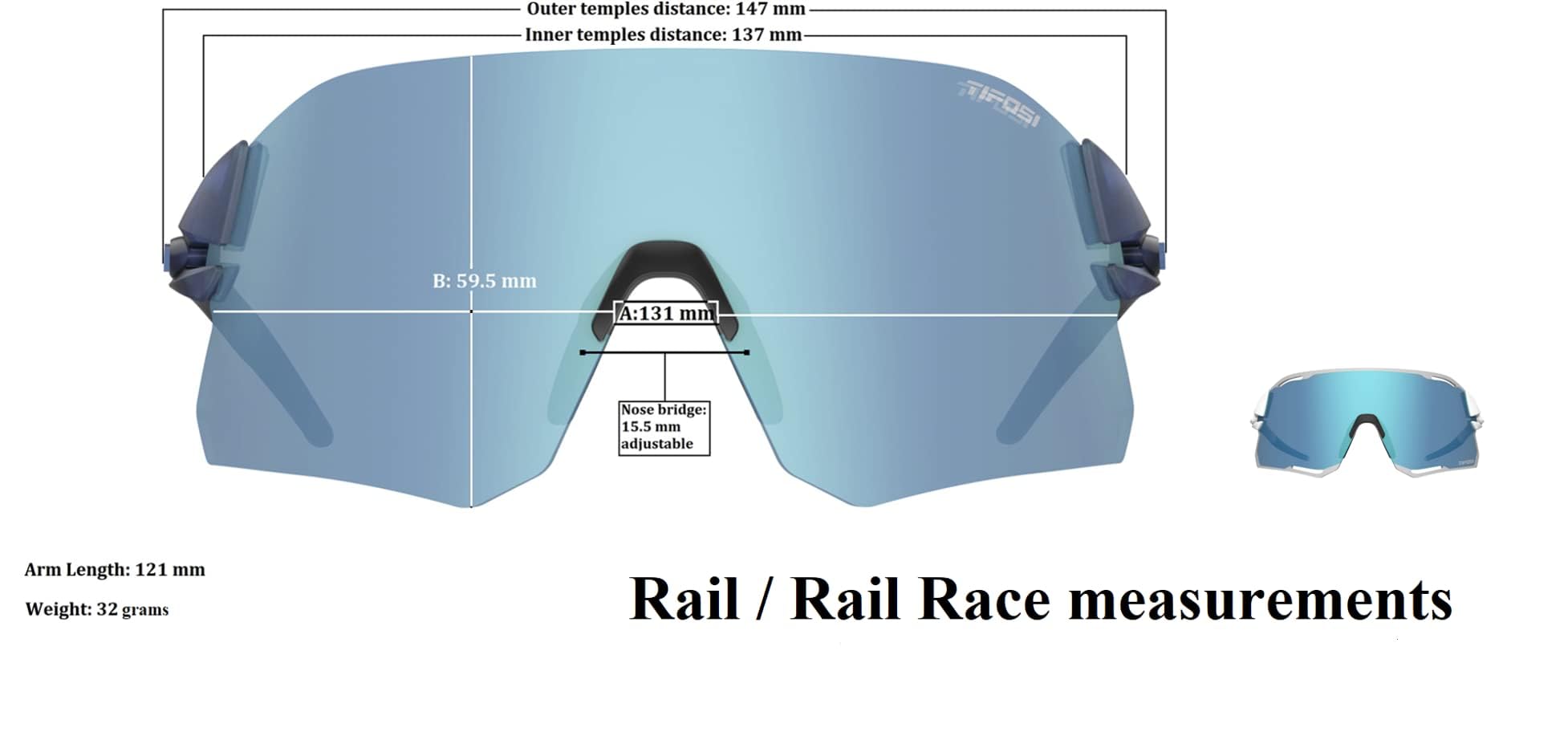 Tifosi Unisex Rail Race Interchangeable Clarion Lens (2 Lens Limited Edition) Sunglasses (pack of 1)