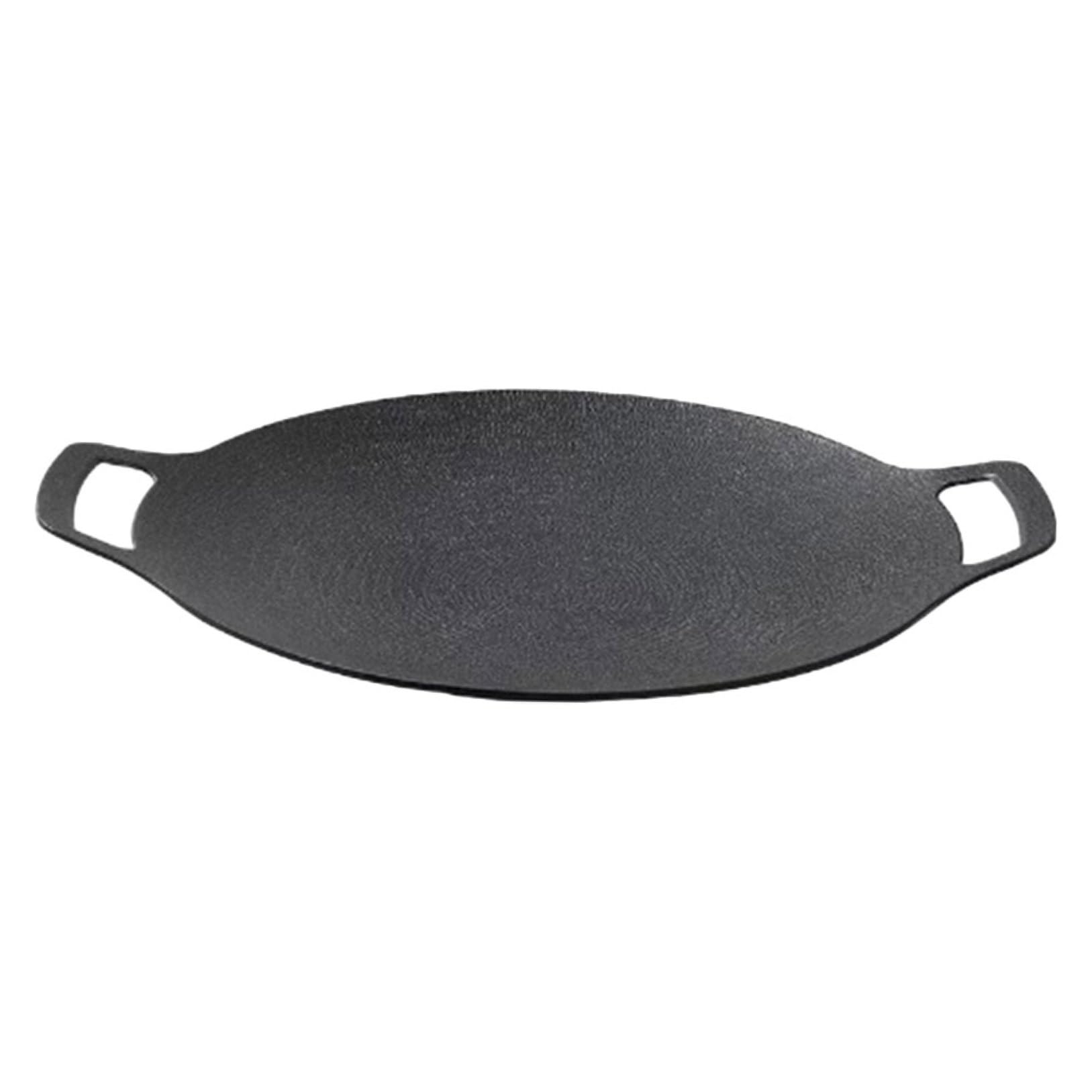 Toddmomy Sartén Accesorio Adecuado de Hierro Fundido para para Parrilla Bordes Lisos Rebabas Bbq y Camping al Aire Libre