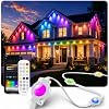 200FT Permanent Outdoor Lights for House RGB+IC Christmas Light APP&Remote