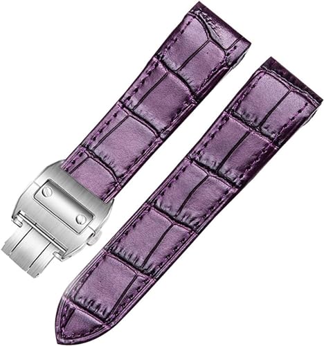 Bracelet en Cuir Authentique 23 mm de rechange durable et souple pour montre au design chic