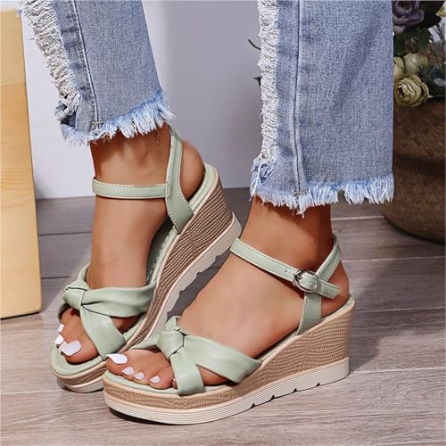 Comfortable Dressy Women'S Summer Fashion Platform Wedge Clasp Open Toed Sandals Ladies4