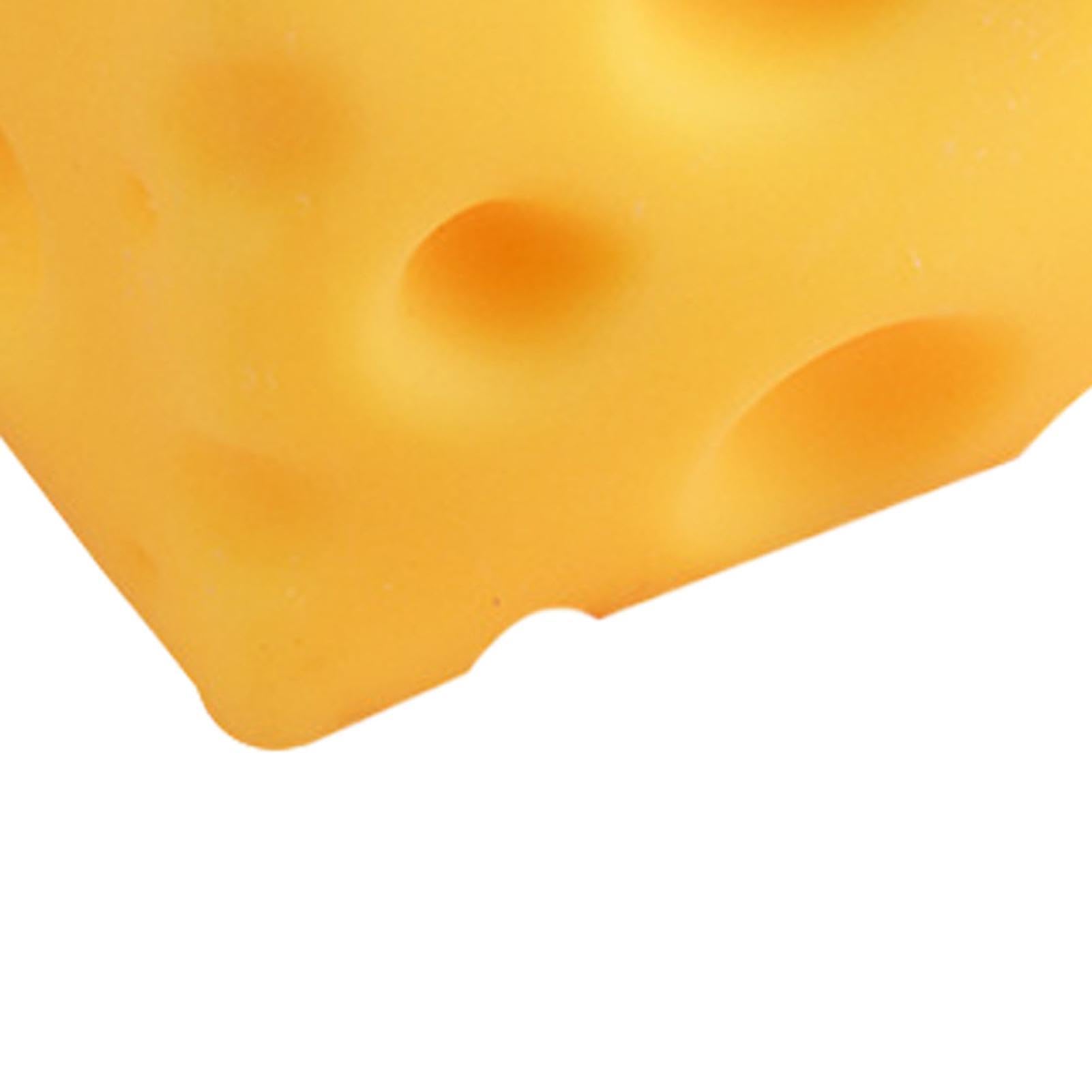 Squeeze Cheese Toy, Soft Silicone Cheese-Shaped Sensory Fidget & Pinching Stress Relief Toy for Kids, Adults, Students, Office, Home, Travel