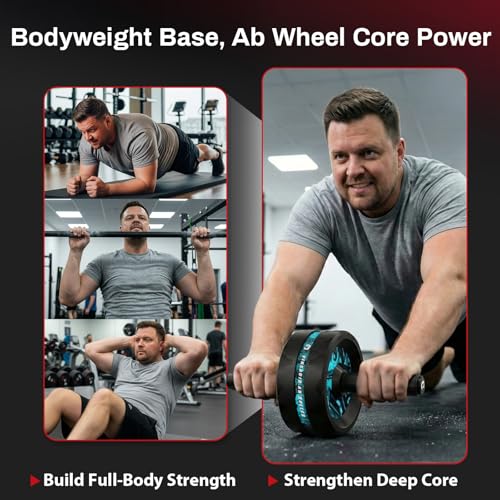 VINSGUIR Ab Roller Wheel, Abs & Core Workout Equipment for Home Gym with Knee Pad Accessories, Abdominal Wheel for Full-body Strength Training - Image 5