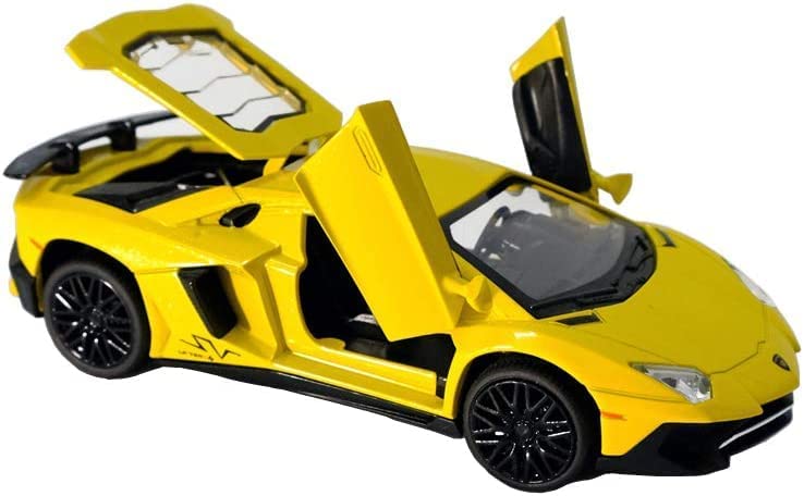 Image of Alloy Car Model Diecasts Metal Toy with Sound /Light /Pull-Back Off-Road Vehicles Car Model Collection Kids Toys Gift Multicolor Pack of 1 (1:32 LAMBO-LP750-4)