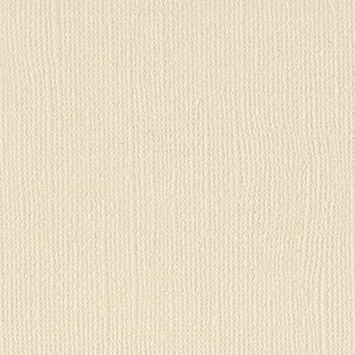 Bazzill VANILLA 12x12 Textured Cardstock | 80 lb Pure Vanilla Scrapbook Paper | Premium Card Making and Paper Crafting Supplies | 25 Sheets per Pack