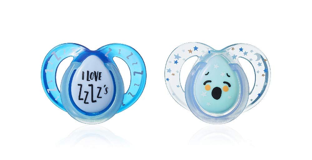 Tommee Tippee Soother Night, 6-18 Months, Color Assorted