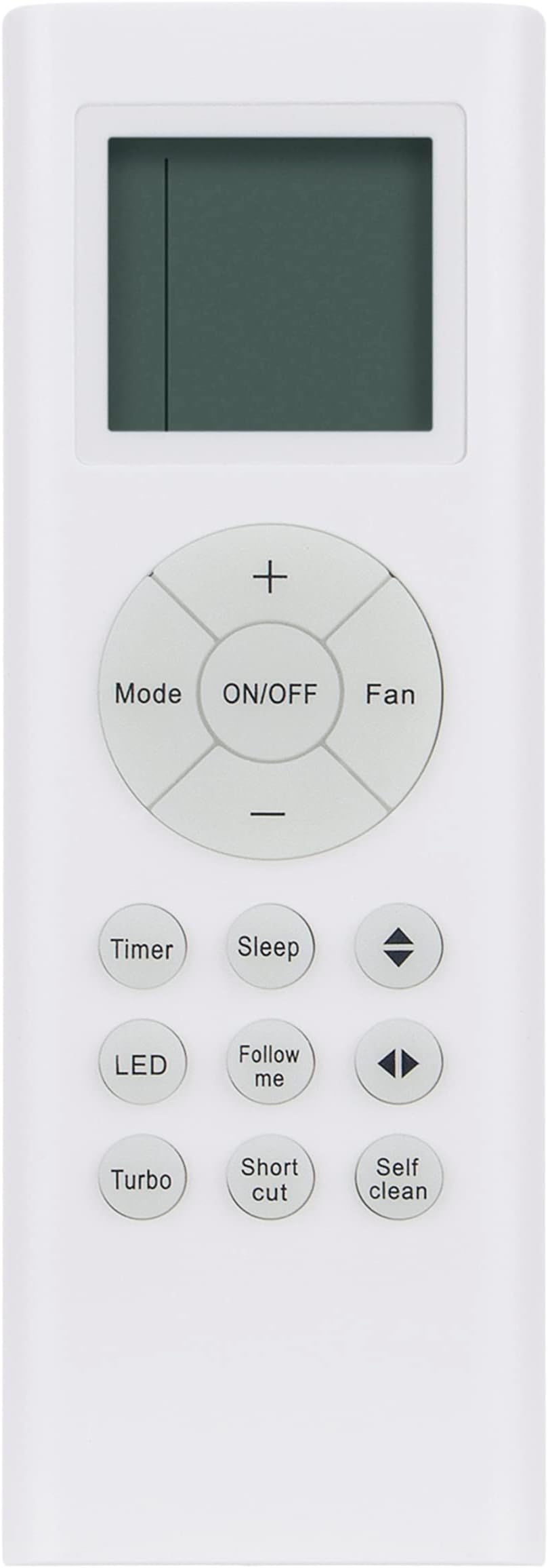 RG66A1/BGEF Replace AC Remote Control Compatible with Midea & Pioneer Senville Kaden Air Condtioner KS09 KS12 KS18 KS24 KS28 WYS009AMFI17RL WYS012G-19 RG66B6/BGEFU1 RG66A2/BGEFU1 RG66A1/BGEFU1