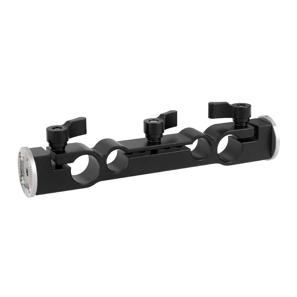 CAMVATE Morsetto per asta a doppia porta da 15 mm e 19 mm con attacco a rosetta M6 per supporto spalla
