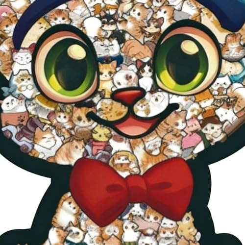 Puzles de gato para adultos y juego de madera colorido en forma de animal para toda la familia 7