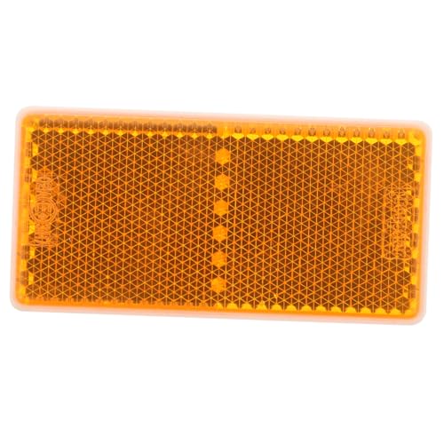 Reflector Adhesivo Rectangular para Vehículos Color Amarillo miniatura 1