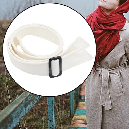 Women Woolen Overcoat Waist Belt for Versatile Styling3
