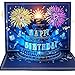 MZD8391 3D Pop Up Birthday Cards, Musical LED Lights Birthday Cards, Greeting Cards, Birthday Gifts for Mom Women Men Kids Child Dad Father Wife