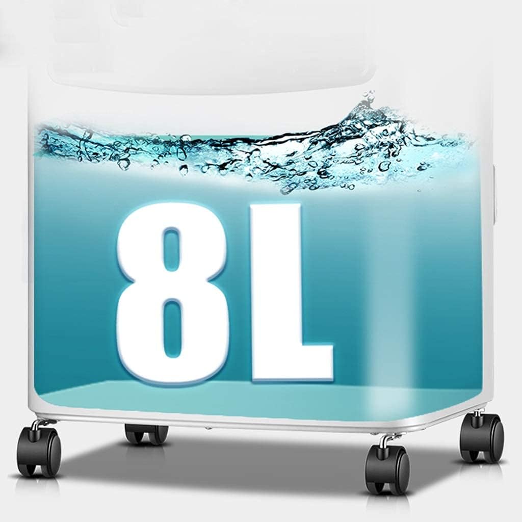 Evaporative Coolers Air Conditioner Portable Fan Evaporative Cooler Small Misting Cooler Noiseless Personal Humidifier Bladeless Quiet for Office Dorm Room(Free Ice Tray) (Color : White)