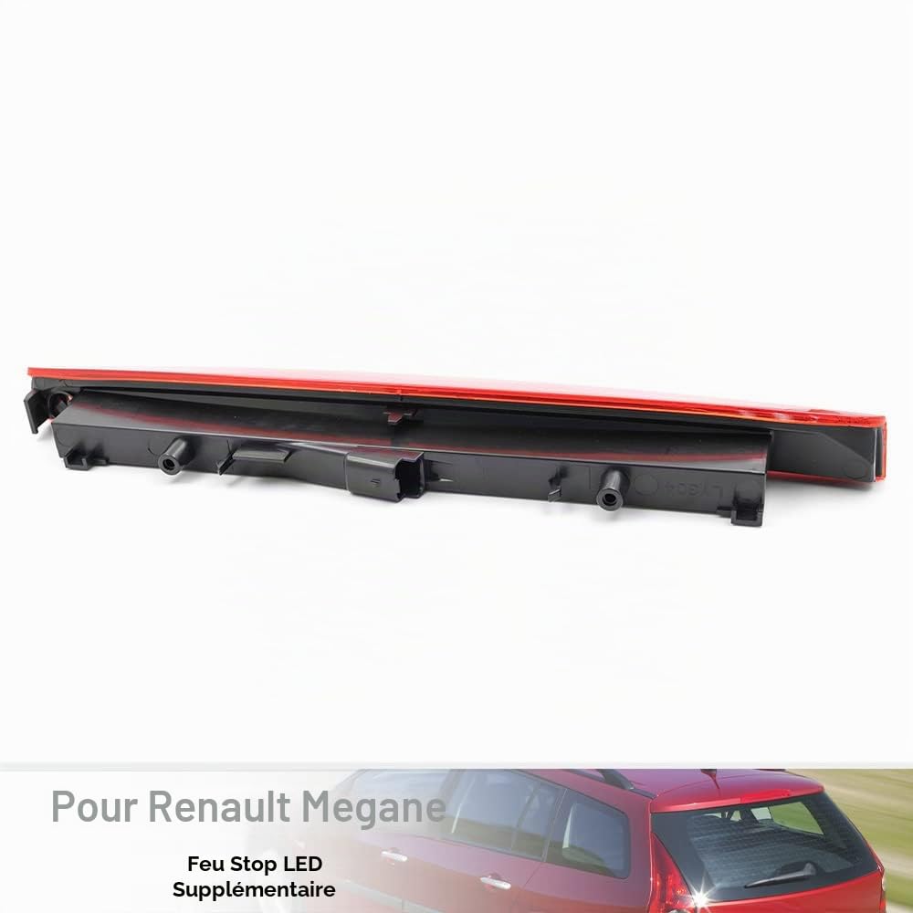 Lentille rouge LED rouge 3ème feu stop pour Renault Megane II MK2 Estate Feu de stop feux arrière central haut monté,OEM#:8200175538