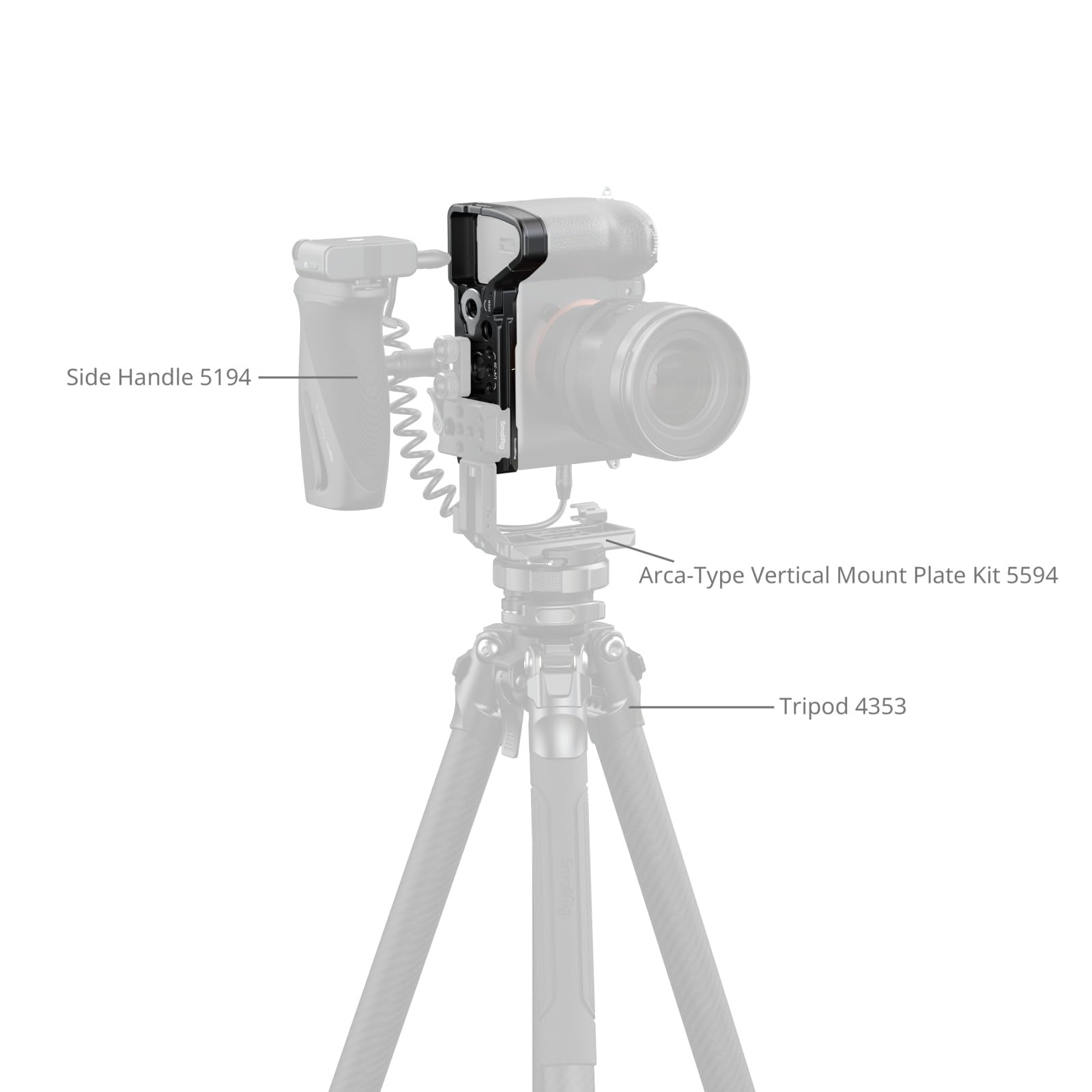 SmallRig Piastra di montaggio con slot per Sony Alpha 7 V / 7R V / 7 IV 6033
