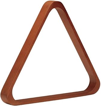 Pro Series TR8-F Doweled Wooden Billiard Ball 8-Ball Triangle Rack, Old World Mahogany,black