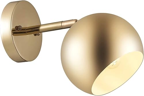 Apliques de pared dorados a pilas, 1 paquete, con control remoto, regulable, funciona con pilas, sin cables, fácil de instalar, para pared de TV,