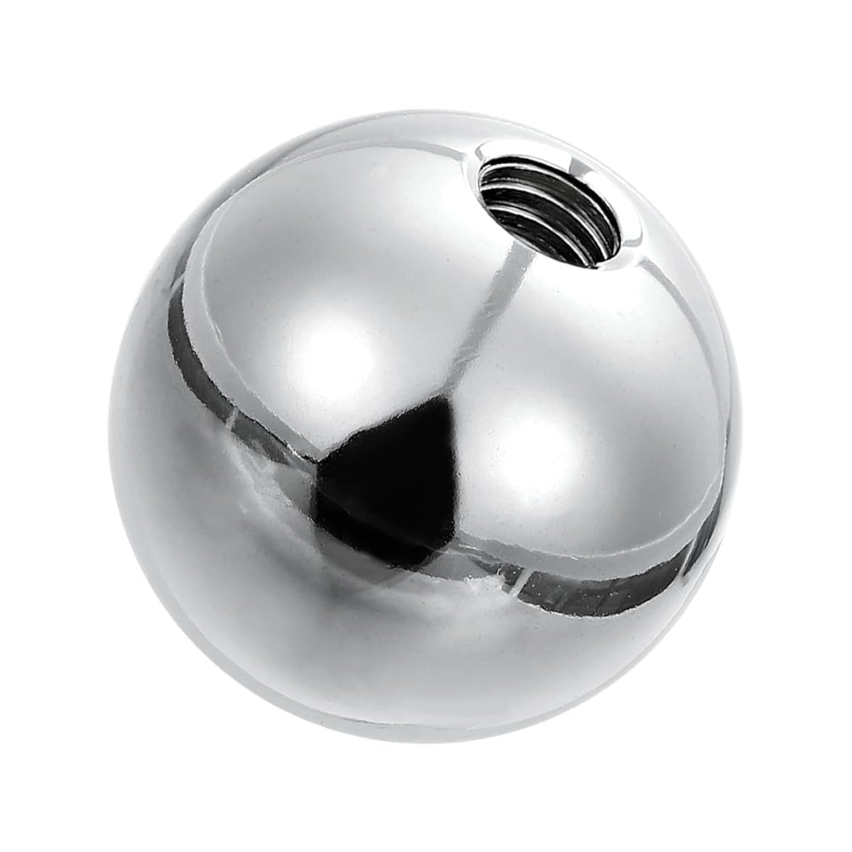 Purzen Precision 304 Stainless Steel Threaded Ball, Durable Screw Ball for Industrial, Mechanical, and DIY Applications, Corrosion Resistant Metal Sphere,28mmxm8