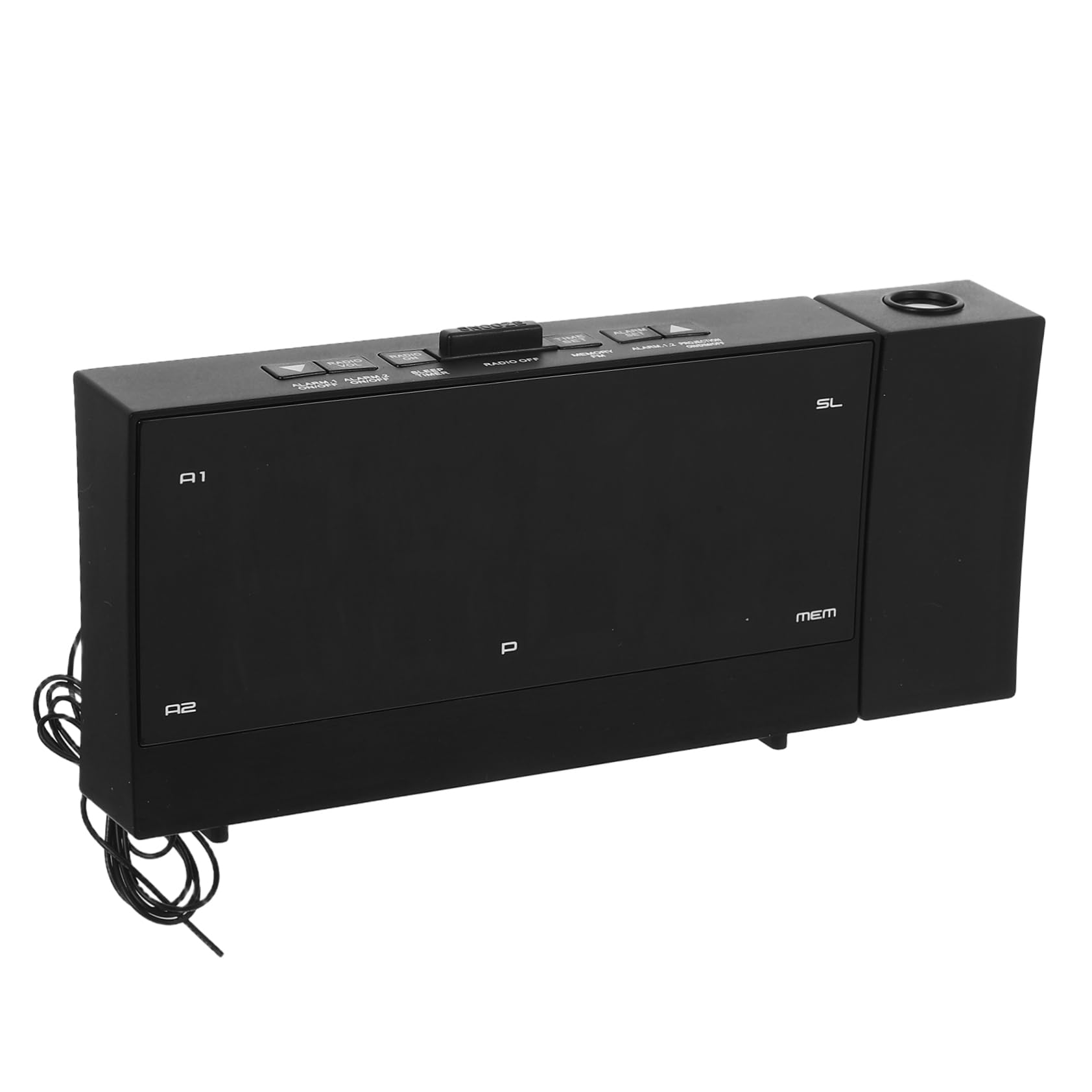 Abaodam Reloj Despertador de Proyección LED Negro, Pantalla Grande