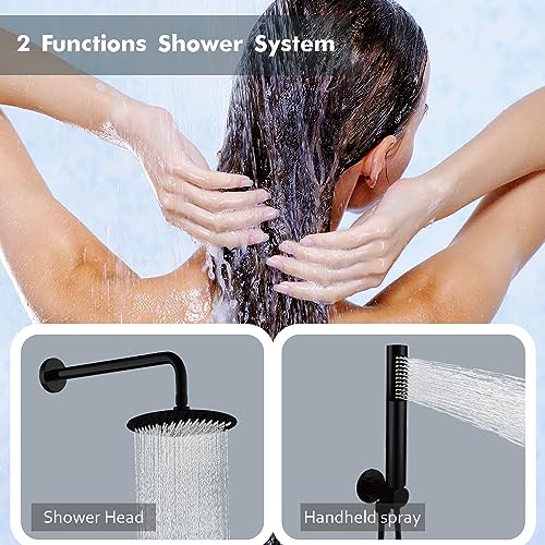 SOLVEX Set Doccia con Soffione e Doccetta,Kit